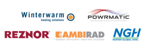 Logos of warm air heating brands